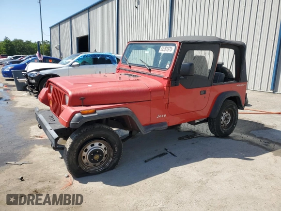 1994 Jeep Wrangler S with VIN 1J4FY19P7RP456133, listed as a Copart auction lot 52781975 with 295,953 mi miles and Salvage Title. Bid and sale history available at carsss.com. Image 1.