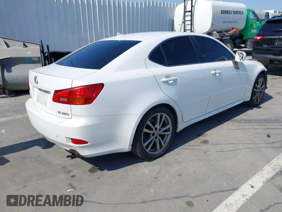 2008 Lexus IS 250 with VIN JTHBK262485066815, listed as a IAAI auction lot 42421330 with 222,058 mi miles and . Bid and sale history available at DreamBid. Image 4.