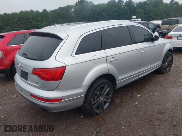 2014 Audi Q7 Premium Plus with VIN WA1LGAFE6ED017090, listed as a IAAI auction lot 42578109 with 145,357 mi miles and . Bid and sale history available at DreamBid. Image 4.
