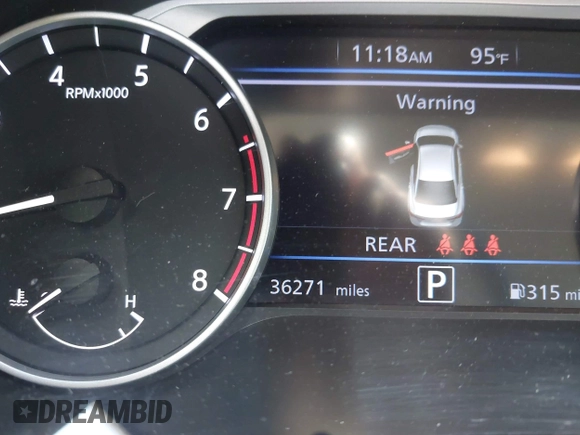 2024 Nissan Sentra SV with VIN 3N1AB8CV2RY315005, listed as a IAAI auction lot 42725881 with 36,271 mi miles and . Bid and sale history available at DreamBid. Image 15.