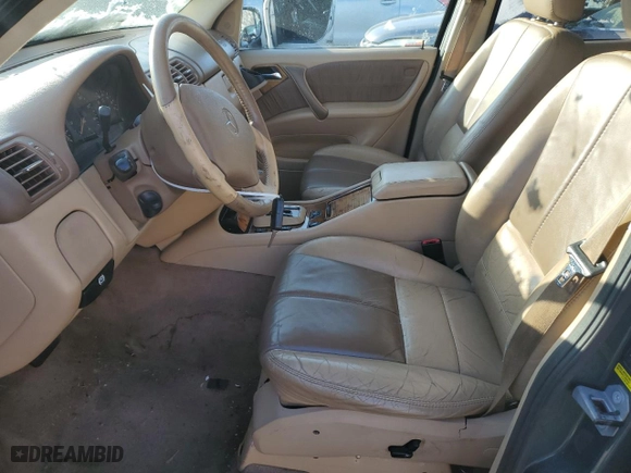 2002 Mercedes-Benz M-Class with VIN 4JGAB54E02A319103, listed as a Copart auction lot 89293205 with 153,951 mi miles and Salvage Title. Bid and sale history available at carsss.com. Image 7.