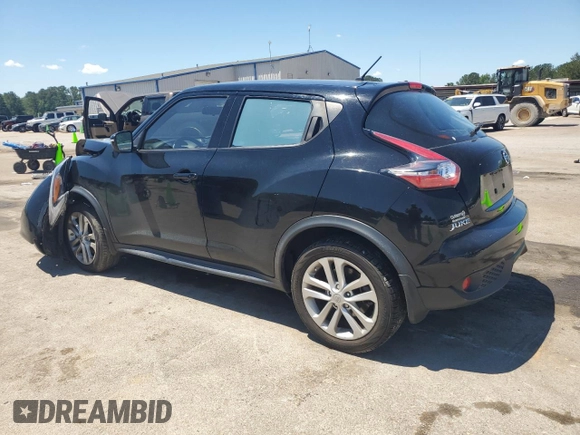 2015 Nissan Juke SV with VIN JN8AF5MV5FT558184, listed as a Copart auction lot 57761285 with 57,025 mi miles and Salvage title. Bid and sale history available at DreamBid. Image 2.