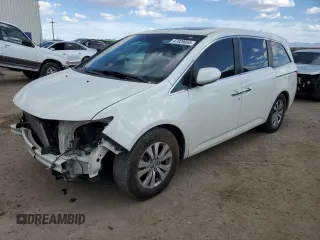 2015 Honda Odyssey EX-L with VIN 5FNRL5H67FB045239, listed as a Copart auction lot 47829055 with 123,985 mi miles and Salvage Title. Bid and sale history available at carsss.com. Image 1.