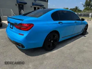 2017 BMW 7 Series 750i with VIN WBA7F0C34HGM22159, listed as a Copart auction lot 50847125 with 79,952 mi miles and Salvage Title. Bid and sale history available at carsss.com. Image 3.