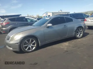 2003 Infiniti G35 Coupe w/Leather with VIN JNKCV54E13M215965, listed as a Copart auction lot 51964685 with 0 mi miles and Salvage Title. Bid and sale history available at carsss.com. Image 1.