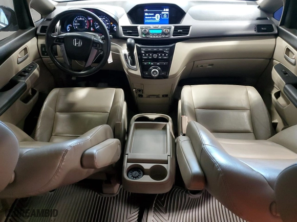 2013 Honda Odyssey EX-L with VIN 5FNRL5H68DB074276, listed as a Copart auction lot 50323735 with 154,620 mi miles and Salvage Title. Bid and sale history available at carsss.com. Image 8.