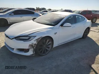 2016 Tesla Model S 70 with VIN 5YJSA1E17GF164788, listed as a Copart auction lot 75565904 with 96,936 mi miles and Salvage title. Bid and sale history available at DreamBid. Image 1.
