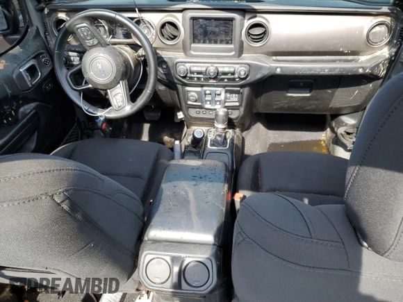 2021 Jeep Wrangler Sport with VIN 1C4GJXAN2MW523442, listed as a Copart auction lot 58253505 with 77,393 mi miles and Salvage title. Bid and sale history available at DreamBid. Image 8.