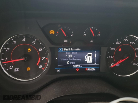 2019 Chevrolet Camaro 1LS with VIN 1G1FB1RXXK0135797, listed as a Copart auction lot 46783745 with 52,275 mi miles and Salvage Title. Bid and sale history available at carsss.com. Image 9.
