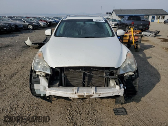 2010 Infiniti EX Journey with VIN JN1AJ0HR2AM754101, listed as a Copart auction lot 74252434 with 126,631 mi miles and Salvage Title. Bid and sale history available at DreamBid. Image 5.