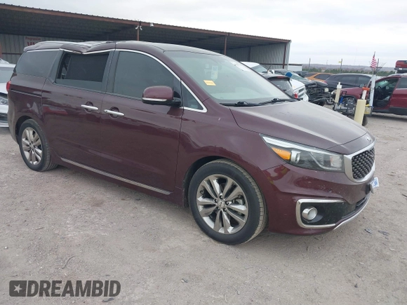 2018 Kia Sedona SX-L with VIN KNDME5C13J6376288, listed as a IAAI auction lot 40947775 with 94,476 mi miles. Bid and sale history available at carsss.com. Image 1.