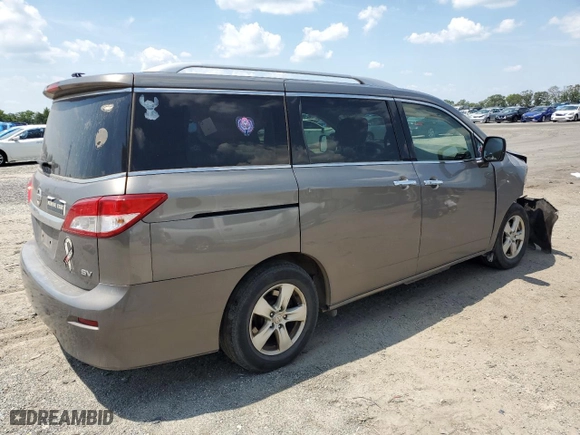 2017 Nissan Quest SV with VIN JN8AE2KP0H9169121, listed as a Copart auction lot 59858883 with 144,019 mi miles. Bid and sale history available at carsss.com. Image 3.