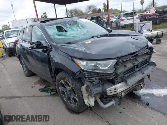 2019 Honda CR-V EX-L with VIN 5J6RW1H86KA005197, listed as a IAAI auction lot 41802369 with 100,807 mi miles. Bid and sale history available at carsss.com. Image 1.