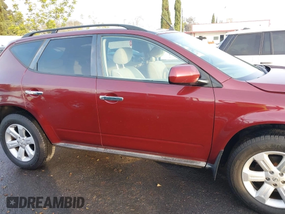 2007 Nissan Murano S with VIN JN8AZ08W47W612443, listed as a IAAI auction lot 41462615 with 160,485 mi miles and . Bid and sale history available at DreamBid. Image 13.