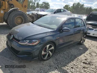 2019 Volkswagen Golf GTI S with VIN 3VW6T7AU4KM021622, listed as a Copart auction lot 58735964 with 51,341 mi miles and Salvage Title. Bid and sale history available at carsss.com. Image 1.