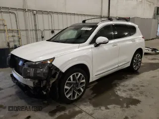 2022 Hyundai Santa Fe Calligraphy with VIN 5NMS54AL3NH471514, listed as a Copart auction lot 84544874 with 53,796 mi miles and Salvage Title. Bid and sale history available at carsss.com. Image 1.