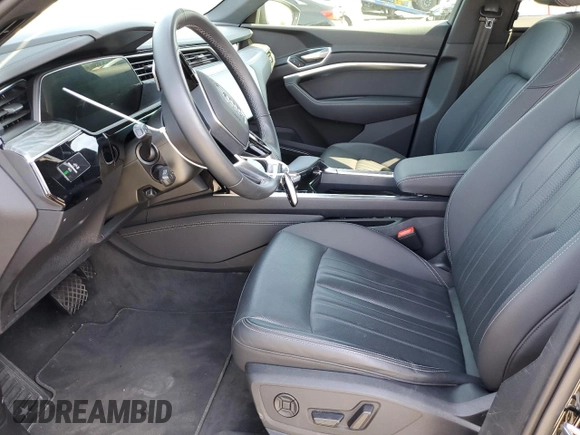 2022 Audi e-tron Premium Plus with VIN WA1LAAGE3NB009881, listed as a Copart auction lot 55096875 with 31,718 mi miles and Salvage title. Bid and sale history available at DreamBid. Image 7.