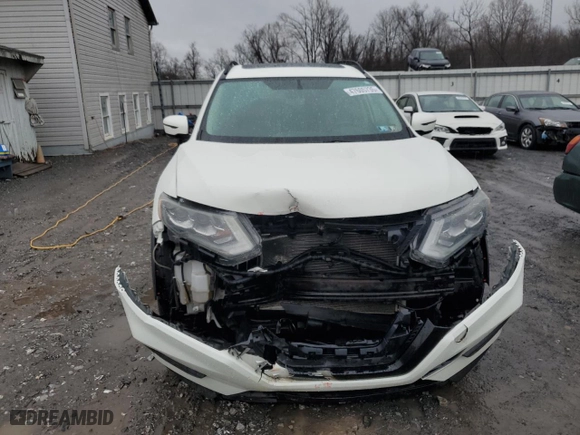 2017 Nissan Rogue SV with VIN 5N1AT2MV0HC755300, listed as a Copart auction lot 47605735 with 146,179 mi miles and Salvage Title. Bid and sale history available at carsss.com. Image 5.