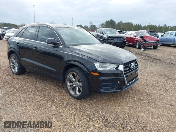 2017 Audi Q3 Premium Plus z VIN WA1JCCFS3HR002400, wystawiony jako IAAI lot #41464520 z przebiegiem 100 560 mil mil oraz . Historia ofert i sprzedaży dostępna na DreamBid. Obrazek 1.