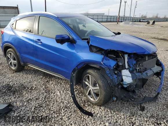 2021 Honda HR-V EX with VIN 3CZRU6H53MM733865, listed as a Copart auction lot 45869125 with 41,680 mi miles and Salvage Title. Bid and sale history available at carsss.com. Image 3.