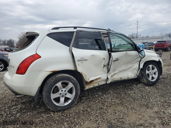 2005 Nissan Murano SL with VIN JN8AZ08W15W439798, listed as a Copart auction lot 46899525 with 0 mi miles and Salvage Title. Bid and sale history available at carsss.com. Image 3.