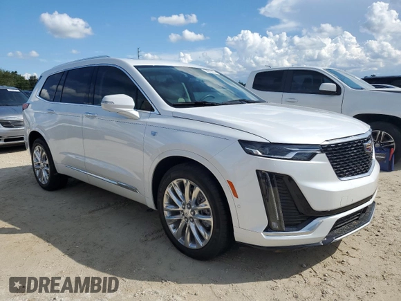 2022 Cadillac XT6 Premium Luxury with VIN 1GYKPCRS0NZ182810, listed as a Copart auction lot 74277474 with 0 mi miles and Salvage Title. Bid and sale history available at carsss.com. Image 4.