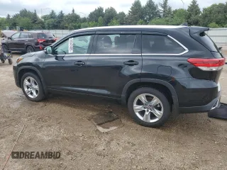 2017 Toyota Highlander Limited with VIN 5TDDZRFH1HS417662, listed as a Copart auction lot 59342485 with 97,800 mi miles and Salvage title. Bid and sale history available at DreamBid. Image 2.