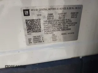 2020 Chevrolet Equinox LS z VIN 3GNAXSEVXLS602800, wystawiony jako IAAI lot #42268052 z przebiegiem 96 159 mil mil oraz . Historia ofert i sprzedaży dostępna na DreamBid. Obrazek 9.