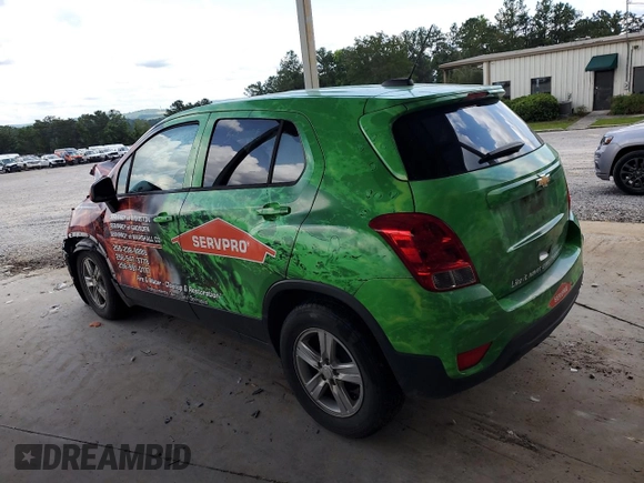 2020 Chevrolet Trax LS with VIN 3GNCJKSB6LL304890, listed as a Copart auction lot 60427315 with Not provided miles and Salvage title. Bid and sale history available at DreamBid. Image 2.