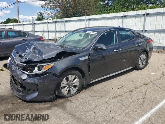 2017 Kia Optima Hybrid with VIN KNAGT4LEXH5018831, listed as a Copart auction lot 63645864 with 42,358 mi miles and Salvage Title. Bid and sale history available at carsss.com. Image 1.