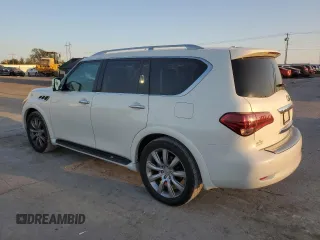 2011 Infiniti QX56 7-passenger with VIN JN8AZ2NE0B9004949, listed as a Copart auction lot 76376984 with 167,889 mi miles and Clean Title. Bid and sale history available at carsss.com. Image 2.