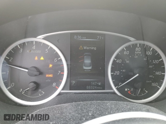 2017 Nissan Sentra SV with VIN 3N1AB7AP9HL701740, listed as a Copart auction lot 55942245 with 88,324 mi miles and Salvage Title. Bid and sale history available at DreamBid. Image 9.