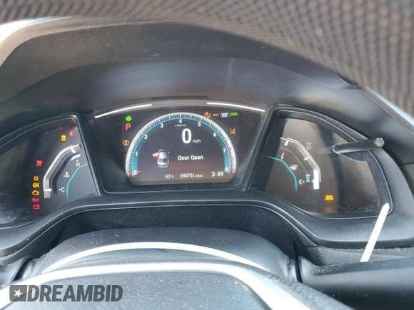 2019 Honda Civic Sedan LX with VIN 19XFC2F69KE001859, listed as a Copart auction lot 49617075 with 98,781 mi miles and Salvage Title. Bid and sale history available at carsss.com. Image 9.