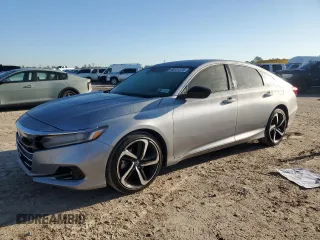 2022 Honda Accord Sedan Sport SE with VIN 1HGCV1F40NA015583, listed as a Copart auction lot 48731375 with 56,670 mi miles and Salvage Title. Bid and sale history available at carsss.com. Image 1.