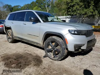 2022 Jeep Grand Cherokee L Limited with VIN 1C4RJJBG0N8584834, listed as a Copart auction lot 80769504 with 43,209 mi miles and Salvage Title. Bid and sale history available at carsss.com. Image 4.