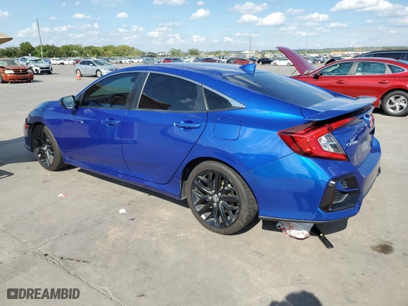 2020 Honda Civic Si Sedan with VIN 2HGFC1E58LH703102, listed as a Copart auction lot 69205434 with 0 mi miles and Clean Title. Bid and sale history available at carsss.com. Image 2.