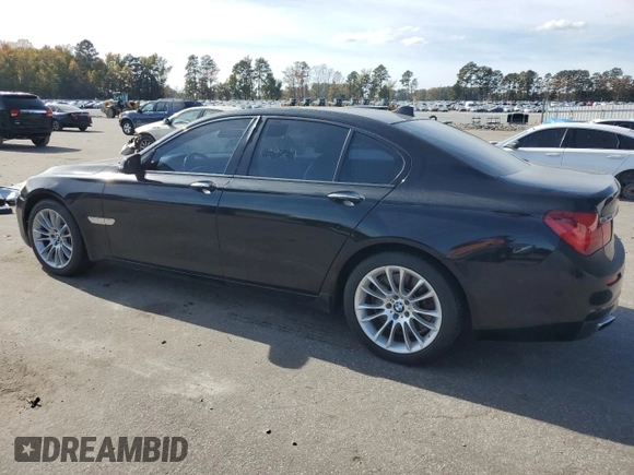 2013 BMW 7 Series 750i with VIN WBAYA8C57DC996582, listed as a Copart auction lot 79250334 with 82,336 mi miles and Clean Title. Bid and sale history available at DreamBid. Image 2.