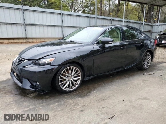 2015 Lexus IS 250 with VIN JTHBF1D2XF5057308, listed as a Copart auction lot 50145615 with 192,719 mi miles and Salvage title. Bid and sale history available at DreamBid. Image 1.