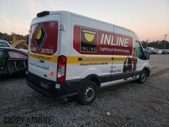 2022 Ford Transit Cargo with VIN 1FTBR1C81NKA73847, listed as a Copart auction lot 82311624 with 81,869 mi miles and Salvage title. Bid and sale history available at DreamBid. Image 3.