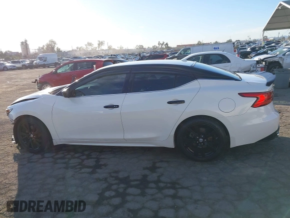 2017 Nissan Maxima SV with VIN 1N4AA6APXHC392355, listed as a IAAI auction lot 41153272 with 83,384 mi miles and . Bid and sale history available at DreamBid. Image 15.