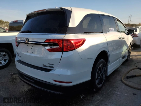 2022 Honda Odyssey Elite z VIN 5FNRL6H98NB022728, wystawiony jako Copart lot #76936234 z przebiegiem 17 342 mil mil oraz Szkoda całkowita • Salvage title. Historia ofert i sprzedaży dostępna na DreamBid. Obrazek 3.