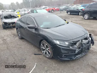 2019 Honda Civic Sport with VIN 2HGFC2F86KH566920, listed as a IAAI auction lot 41838032 with 58,917 mi miles and . Bid and sale history available at DreamBid. Image 1.