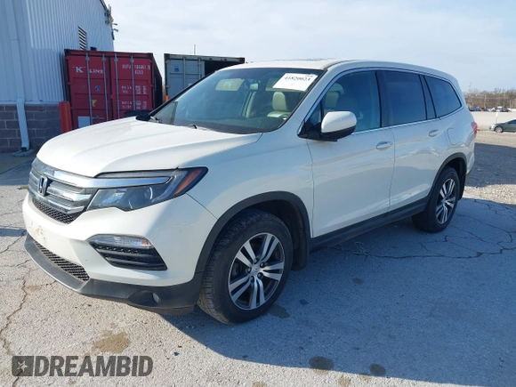 2016 Honda Pilot EX-L with VIN 5FNYF5H5XGB016152, listed as a IAAI auction lot 41820023 with 210,474 mi miles and . Bid and sale history available at DreamBid. Image 18.