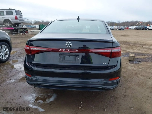 2025 Volkswagen Jetta SE with VIN 3VW7X7BU6SM032015, listed as a IAAI auction lot 41869064 with 2,550 mi miles. Bid and sale history available at carsss.com. Image 16.