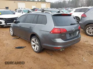 2015 Volkswagen Golf SportWagen TDI SE with VIN 3VWCA7AU9FM500262, listed as a IAAI auction lot 41214726 with 184,242 mi miles. Bid and sale history available at carsss.com. Image 3.