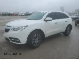 2014 Acura MDX Technology with VIN 5FRYD4H41EB027723, listed as a Copart auction lot 43794115 with 160,722 mi miles and Salvage Title. Bid and sale history available at carsss.com. Image 1.