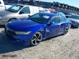 2019 Honda Accord Sedan Sport 1.5T with VIN 1HGCV1F32KA054680, listed as a IAAI auction lot 41088033 with 226,837 mi miles. Bid and sale history available at carsss.com. Image 2.