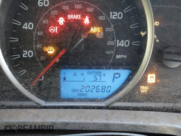 2013 Toyota RAV4 XLE with VIN JTMRFREV9DD013682, listed as a IAAI auction lot 42142414 with 202,680 mi miles. Bid and sale history available at carsss.com. Image 15.