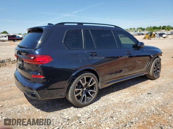 2022 BMW X7 xDrive40i z VIN 5UXCW2C02N9N07423, wystawiony jako Copart lot #51955365 z przebiegiem 60 268 mil mil oraz Szkoda całkowita • Salvage title. Historia ofert i sprzedaży dostępna na DreamBid. Obrazek 3.