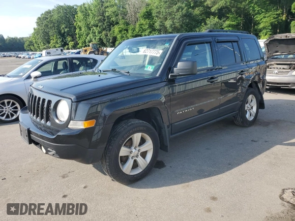 2014 Jeep Patriot Latitude with VIN 1C4NJRFB8ED717276, listed as a Copart auction lot 62717775 with 108,933 mi miles and Salvage title. Bid and sale history available at DreamBid. Image 1.